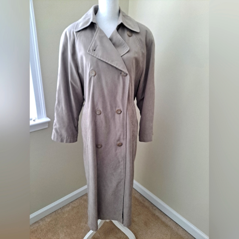 SIGNATURE EXPRESSIONS SUEDE TRENCH COAT